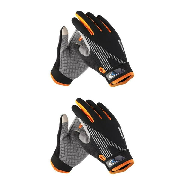 Soidarity 1 par de guantes de bicicleta pantalla táctil ciclismo protector de manos completo naranja Type5 NO5 Soidarity CBP222753