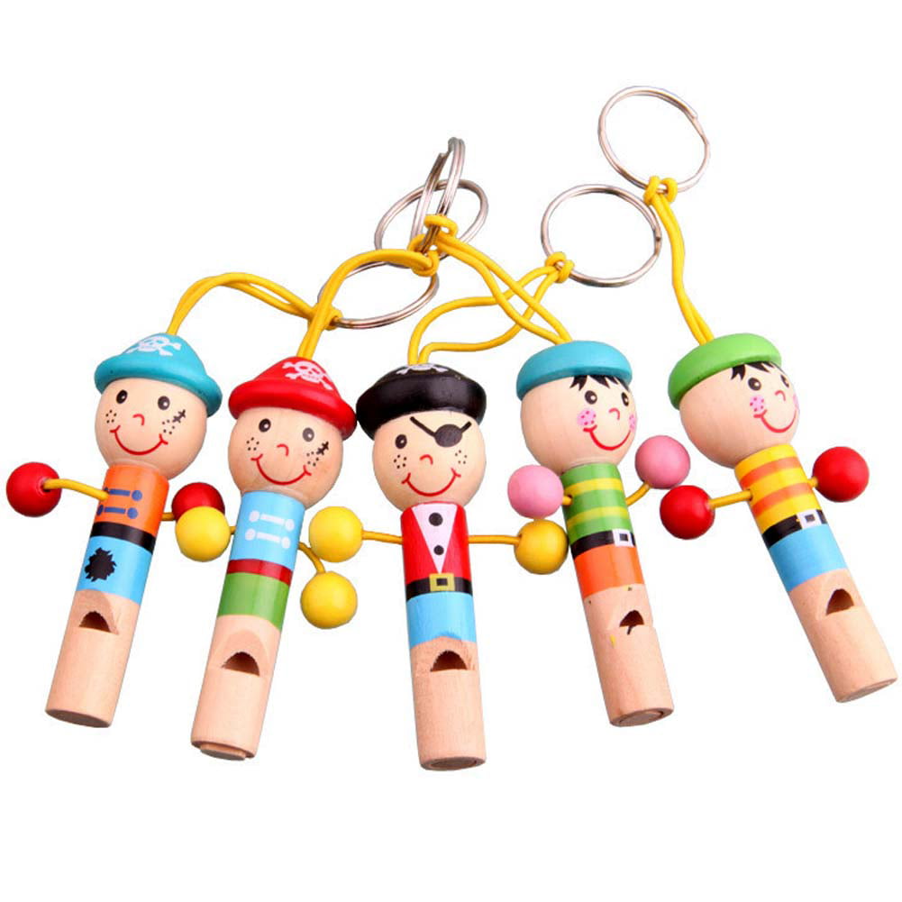 Baby Kids Wooden Toy Mini Whistle Pirates Developmental Toy Musical Toys UK 