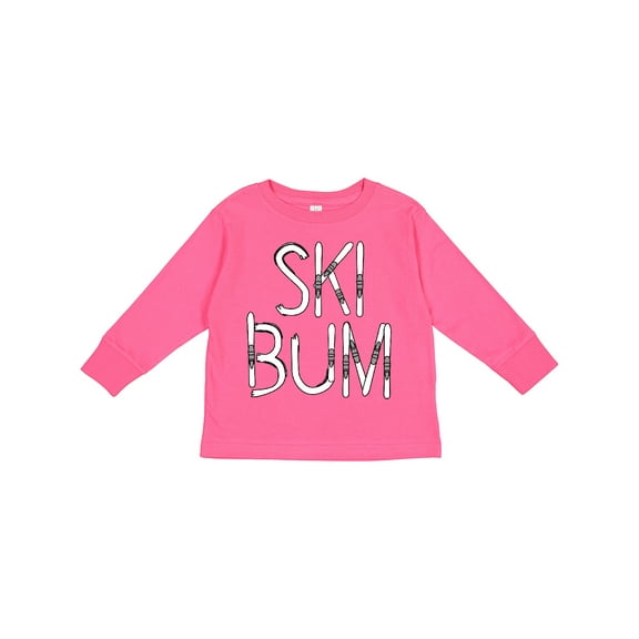 Inktastic Ski Bum Boys or Girls Long Sleeve Toddler T-Shirt