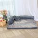 thumbnail image 1 of L Shape Dog Bed Sofa with Heart Pillow Removable Cover Waterproof Soft Sleeping Cushion Big Cat Cushion Puppy Mat Pet Supplies ShopWise Round, 1 of 8