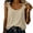 Beige, variant on Comdrip Crop Cotton Linen Tank Tops for Women Bowknot Ruched Crew Neck 2026 Summer Casual Sleeveless Fitted Loose Fit Beige L