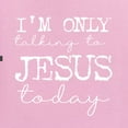 thumbnail image 6 of Wild Bobby, I'm Only Talking to Jesus Today Inspirational/Christian Unisex Graphic Hoodie Sweatshirt, Light Pink, Large, 6 of 6