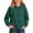 Dark Green, variant on Kids Girls Boys Hoodies Preppy Long Sleeve Hooded Sweatshirt Pullover Top with 2 Pockets
