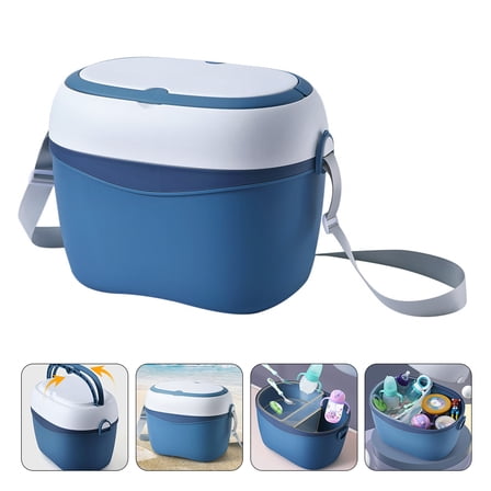 EXHUMKY Baby Bottle Case Portable Organizer for Bottles and Baby Supplies with Adjustable Shoulder Strap