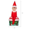 Holiday Time Yard Inflatables Elf on a Shelf, 5.5 ft