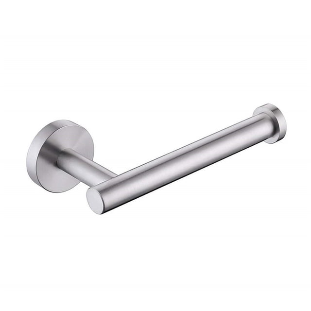 Soporte de papel higiénico de níquel cepillado, dispensador de rollo de papel de acero inoxidable 304, colgador de rollo redondo TP para baño, cocina, baño, montaje en pared