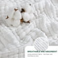 thumbnail image 2 of Breathable Blanket,QZS Throw Muslin Blanket for Couch Bed,1Pack Muslin Throw Cloth,Lightweight and Breathable Cotton Gauze for Adult,51.2x59In,White, 2 of 7