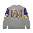thumbnail image 3 of Men's Mitchell & Ness Heather Gray Los Angeles Lakers Hardwood Classics All Over 4.0 Pullover Sweatshirt, 3 of 7