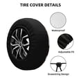 thumbnail image 2 of Honeii Pedigree dogs collage Print Tire Covers, Waterproof Anti-UV Sun Snow Rain Tire Covers for Trailers, RV, Camper, SUV, Truck-17 inch, 2 of 6