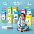 thumbnail image 2 of Talking Flash Cards Learning Toys with 255Pcs Cards Educational Words Learning Toys Flashcard Machine Words Card Reader Speech Therapy Educational Toy for Toddlers 2-6 Years Old-Pink, 2 of 8