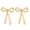 gold2, variant on 2Pcs Bow Earrings,Skin-Safe Bow Earrings for Women,Graceful Size Gold Bow Earrings,White
