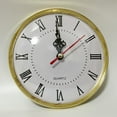 thumbnail image 4 of LQCrafK 5.2 Inch (130 mm) Silver Quartz Clock Insert with Roman Numeral and Quartz Movement, 4 of 7