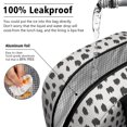 thumbnail image 5 of Insulated Lunch Bag for Women, Floral Print Oxford Fabric Lunch Box, Leakproof Thermal Cooler Tote for Work, School & Picnic, Leopard Animal Print, 5 of 5
