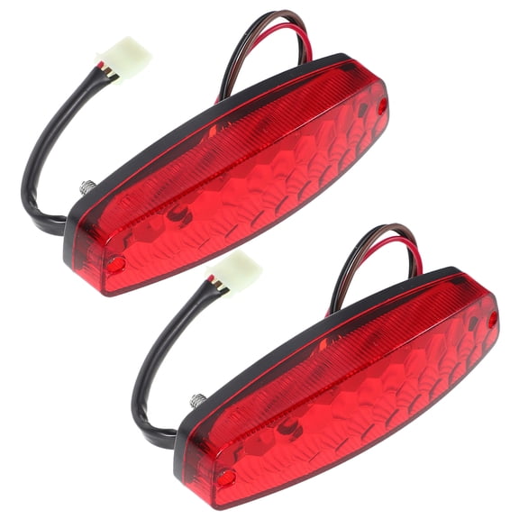 Toyandona 2pcs LED Brake Tail Light Red for Motorcycle Waterproof Atv Rv