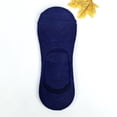 thumbnail image 5 of AWASD 1Pairs No Show Socks for Women Comfy Solid Socks Women's No Show Cut Socks Thin Breathable Retro Non Cushion Outdoors Running Hiking Casual No Show Socks Color Blue One Size, 5 of 5