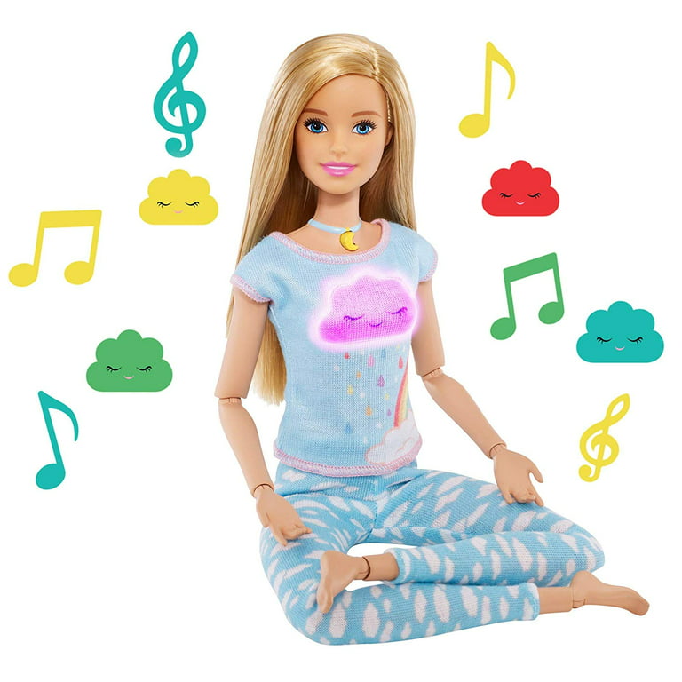 Barbie with Me Meditation Doll, Blonde, with 5 Lights & Guided Meditation Puppy 4 Emoji - Walmart.com