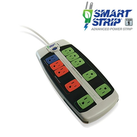 Smart Power Strip Advanced 10 Outlet Energy Saving Auto Switch Surge
