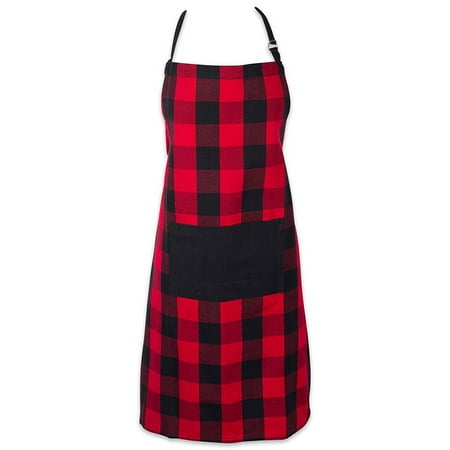 

Lililumin Check Chef Apron Plaid Apron Neckline and Belted Apron Cooking Aprons for Women Men