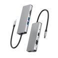 thumbnail image 2 of Estación De Acoplamiento 9 En 1 Adaptador Usb C Hub Usb 3.0 Lector Sd / Tf Interfaz Multimedia Hd Vga Rj45 Cable Hub Accesorios De Computadora Para Windows Mac Book Inevent EL010656-00, 2 of 6
