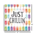 thumbnail image 3 of Just Chillin' Colorful Ice Pops 12 x 12 Glass Wall Hanging Sign, 3 of 4