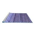 thumbnail image 2 of Ahgly Company Machine Washable Indoor Square Oriental Blue Traditional Area Rugs, 3' Square, 2 of 4