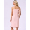 thumbnail image 4 of DARING DIVA Women's Sleeveless Loose Fit Chemise Ruffle Camisole M Pink, 4 of 7