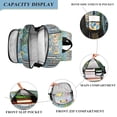thumbnail image 3 of FORMRS Unisex School Backpack 17" Student Travel Bag with Laptop Compartment, Blue Sea Boat, 3 of 7