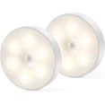 thumbnail image 1 of Motion Sensor Night Light,Led Night Light, Magnetic Indoor Motion Detector Lamp, USB Rechargeable,Warm white,Pack of 2, 1 of 4