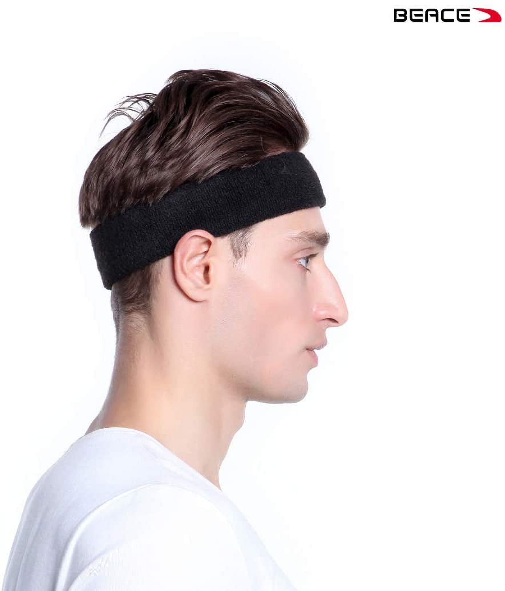 QPIXVB Workout Headbands,Sports & Outdoors Headbands Wristband,Gym Accessories,Moisture Wicking Hairband,Sweatbands