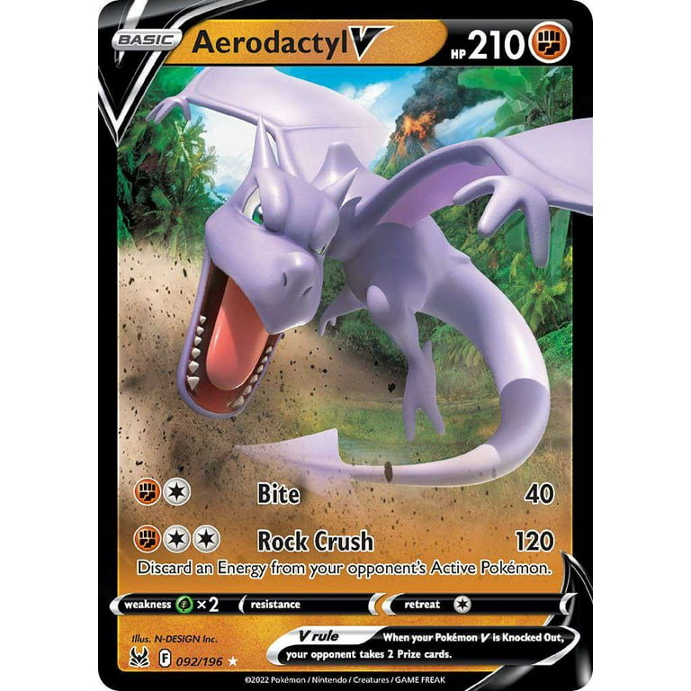 Pokemon Lost Origin Ultra Rare Aerodactyl V #92 