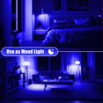 thumbnail image 4 of Bombilla LED azul Wivety A19 E26 Base 9W (6 paquetes), 4 of 7
