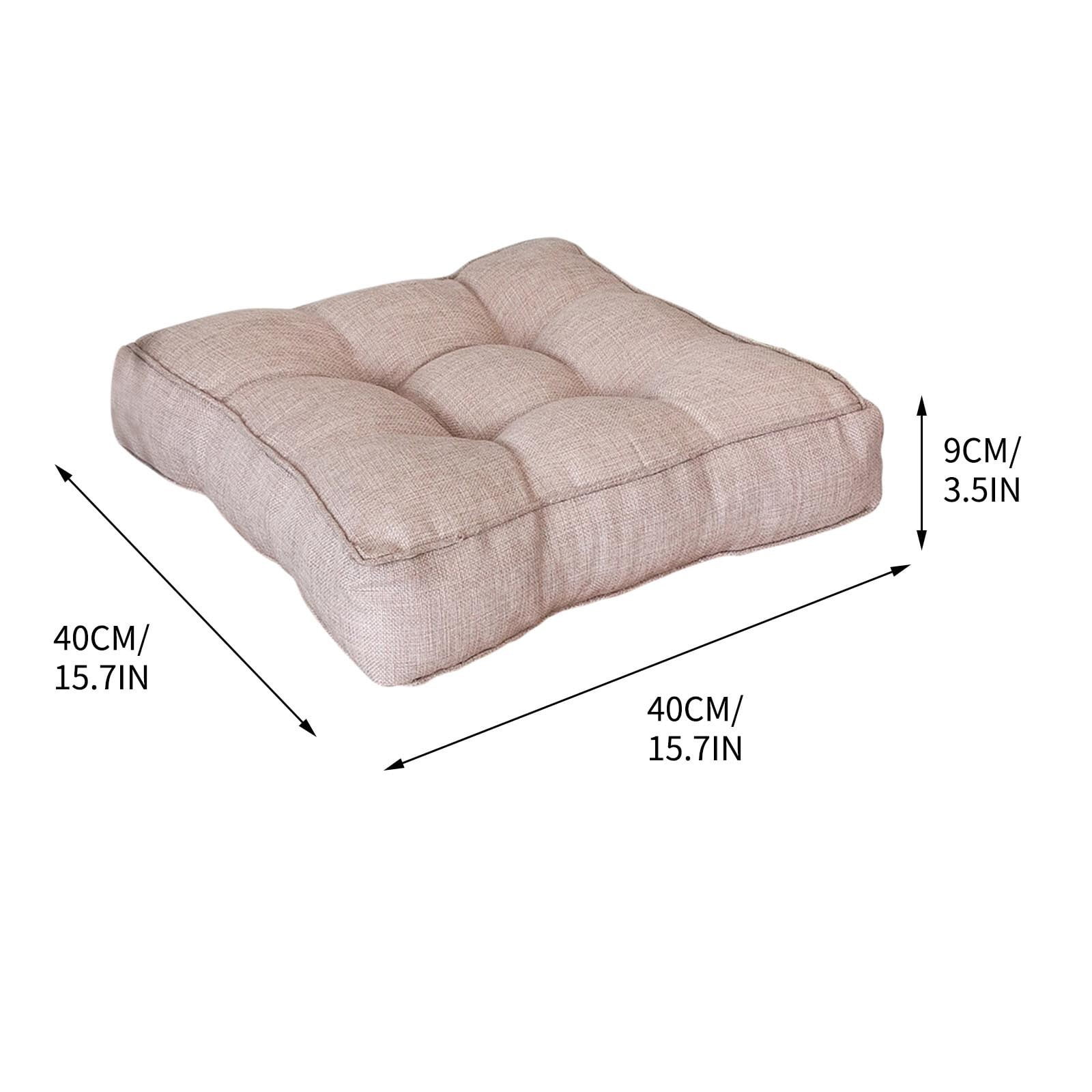 40cm Thickened Imitation Linen Seat Cushion for Sofas and Chairs, Candy Color Design, Compressed Delivery for Easy Handling, Comfortable and Breathable Material