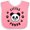 Pink and White, variant on Inktastic Little Panda Boys or Girls Baby Bib