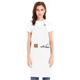 thumbnail image 1 of TOPTIE Unisex Bib Apron, Cotton Canvas Adjustable Chef Cooking Apron with Pockets-White-XL, 1 of 6
