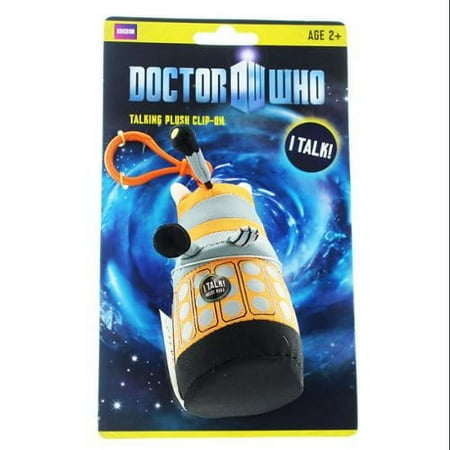 Doctor Who Orange Dalek 4" Talking Plush Clip On