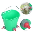 thumbnail image 4 of Cubo de alimentación de leche para ganado, HL MP69, plástico, pezón múltiple, cubo de alimentación de leche de cordero, diseño elevado, 4 of 8