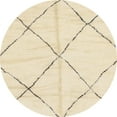 thumbnail image 1 of Ahgly Company Tapis Rond Abstrait Doré Blond Or Uni pour Intérieur, 5 Pieds Rond, 1 of 6
