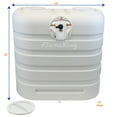 thumbnail image 5 of Flame King Dual 30lb Heavy-Duty Polypropylene Propane Tank Cover Rv for Trailer and Campervans White, 5 of 7