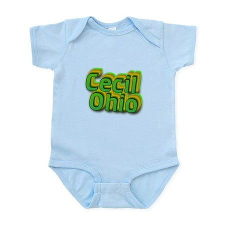 

CafePress - Cecil.Ohio Body Suit - Baby Light Bodysuit Size Newborn - 24 Months