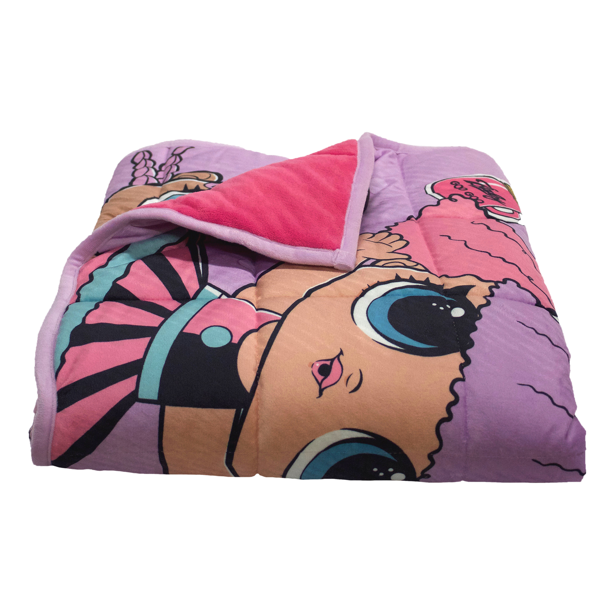 LOL Surprise Frozen Kids Weighted Blanket, 4.5lb, 36 x 48, Pink, MGA