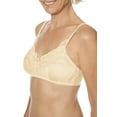 thumbnail image 3 of Amoena Womens Karolina Wire-Free Pocketed Mastectomy Bra, Fashionable, Lace, Comfortable, Adjustable Sand 40B, 3 of 5