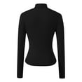 thumbnail image 4 of SHITINN Womens Long Sleeve Turtleneck Crop Tops Basic Slim Fitted Going Out T Shirts Winter Cloth Womens Short Sleeve Blouses Womens Summer Outfits Women Blouse, 4 of 6