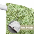 thumbnail image 4 of Vintage Green Swag Curtains for Kitchen/Bedroom/Living Room, Retro Botanical Abstract Art Scalloped Curtains 63 Inch Long, Rod Pocket Window Swag Topper Curtains Valances 2 Panels Set 36"x63", 4 of 8