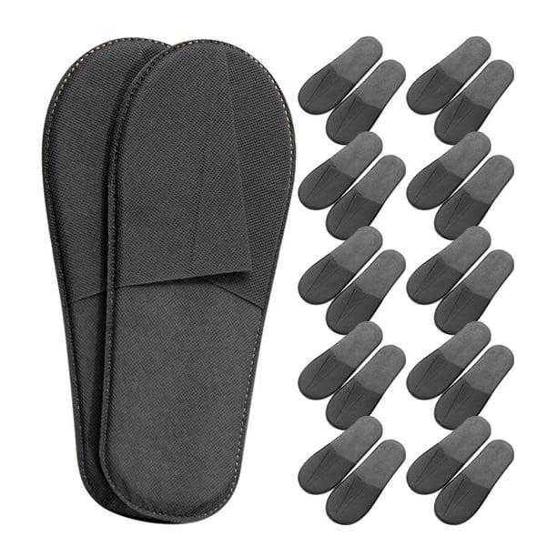 20 pares de pantuflas desechables, pantuflas de casa, pantuflas de tela no tejida, pantuflas para invitados