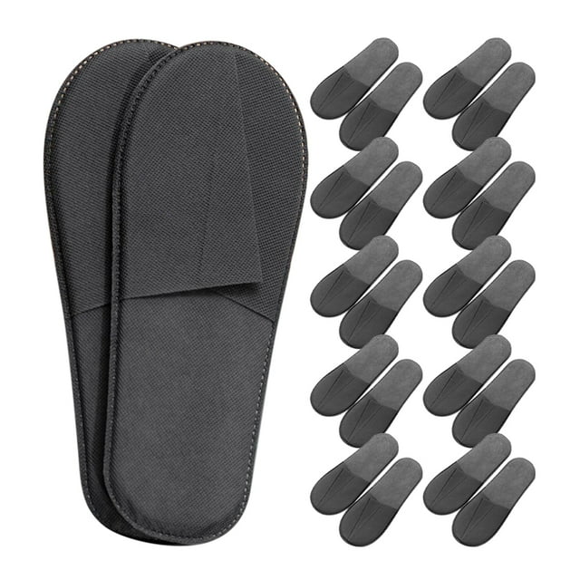 20 pares de pantuflas desechables, pantuflas de casa, pantuflas de tela no tejida, pantuflas para invitados