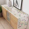 thumbnail image 3 of Pink Spring Floral Table Runner Watercolor Botanical Wildflowers Retro Table Runners Dresser Scarves Holiday Kitchen Dining Table Decoration for Home Party Indoor 13x120 Inch, 3 of 9