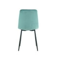thumbnail image 5 of Set of 4 Dining Chair with Metal Legs, Modern Velvet Chair with Cushion Seat Back,  Upholstered Side Chair for Home Kitchen Restaurant and Living Room,Pre-Assembled Chairs, Antique Blue Green, 5 of 9