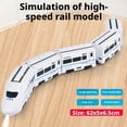 thumbnail image 7 of Smart Chain Train Toy - Electric High-Speed Model Kit with Flashing Lights, Battery Powered, Assembled E-lectric Train Set for Kids, 7 of 7