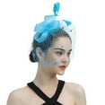 thumbnail image 1 of PEIXUN Chapeaux pour Femmes, Chapeau à Nœud pour Fête de Thé, Cocktail, Mariage, Église, 1 of 3