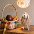 thumbnail image 4 of WEGFTDUOP Easter Festival Supplies Boho Lint Sheep Ornament Handmade Easter Lamb Decor Cute Spring Tabletop Accents Rural Easter Decoration Gift For Spring Home, 4 of 6